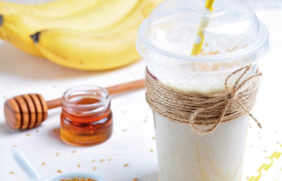 Suco Detox de iogurte, gengibre e banana