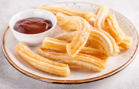 Receita de churros com azeite de oliva de Espanha