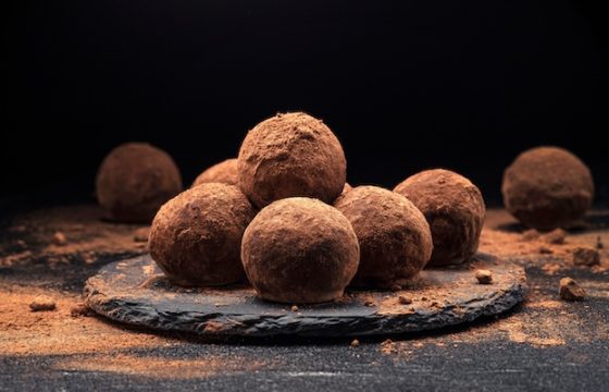 Trufas de chocolate e Azeite de Oliva Extra Virgem